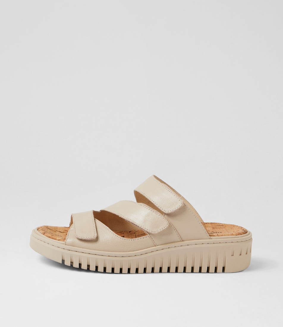 Idash Almond Leather Sandals