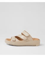 Idash Almond Leather Sandals