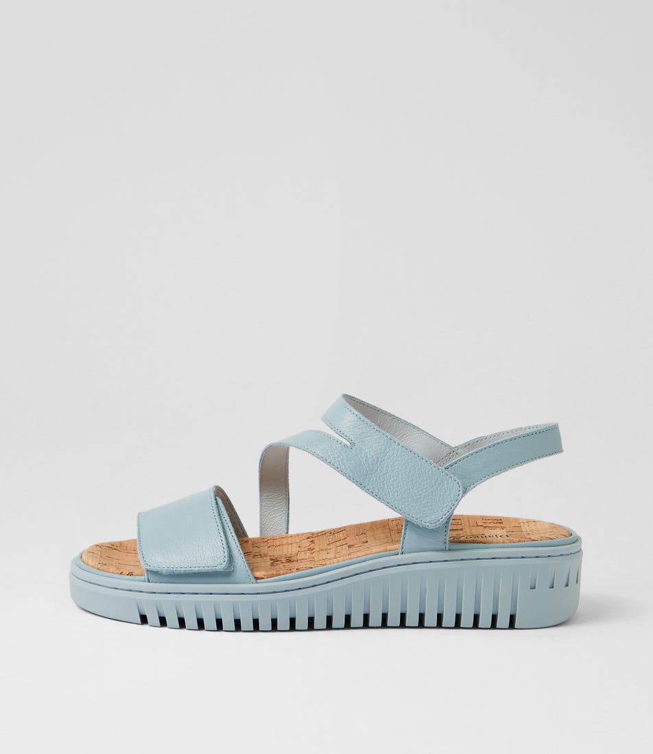 Inga Denim Leather Sandals