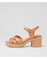 Jadera Tan Leather Sandals