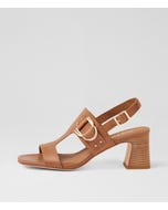 Jenine Tan Natural Leather Sandals