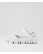 Kadena White Leather Sandals