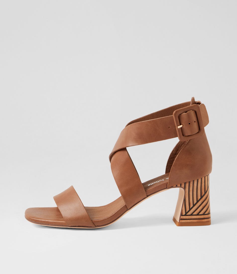 Korrin Tan Leather Sandals