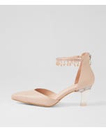 Kangio Nude Leather Jewels Heels