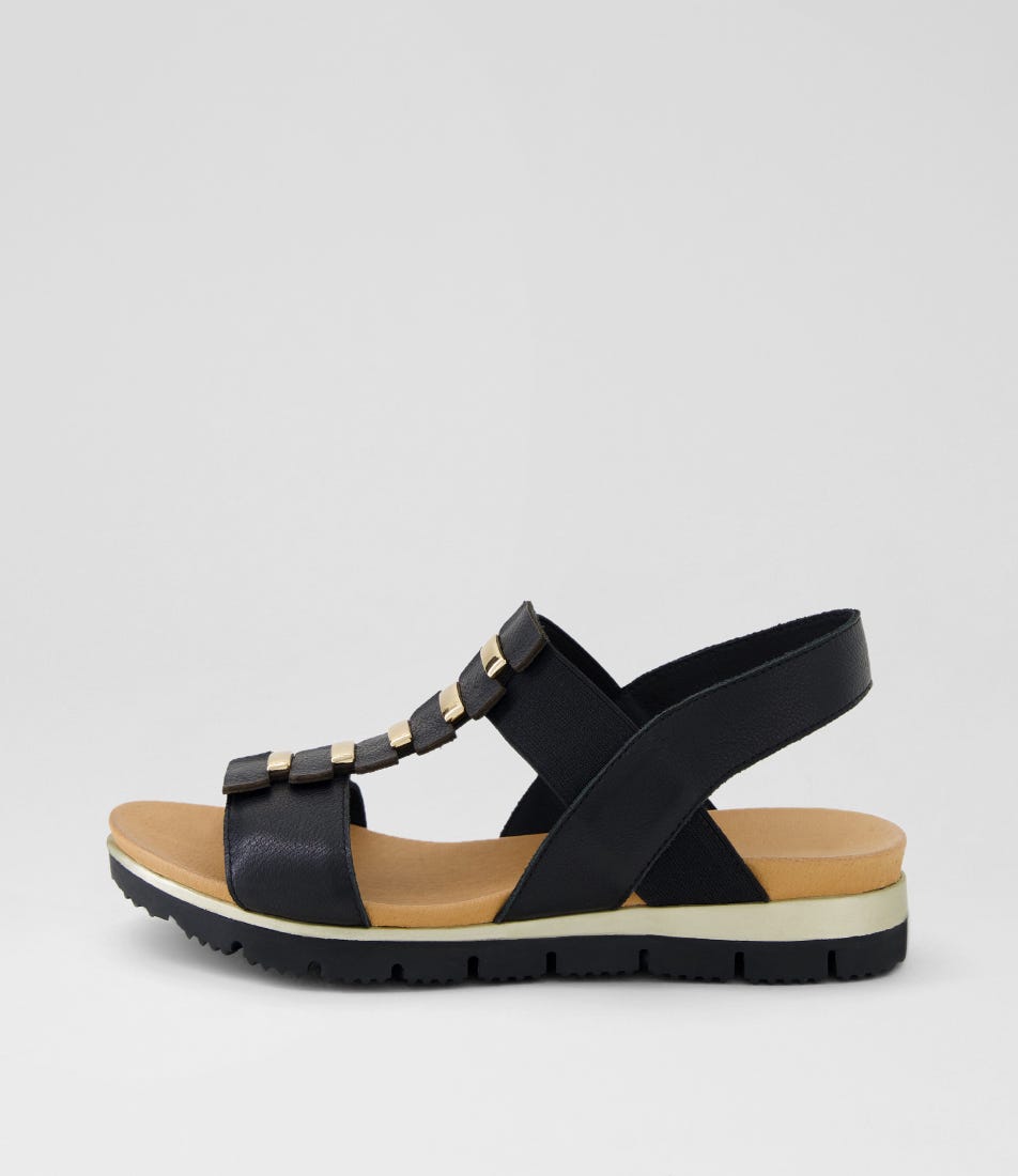 Lensey Black Mix Sandals