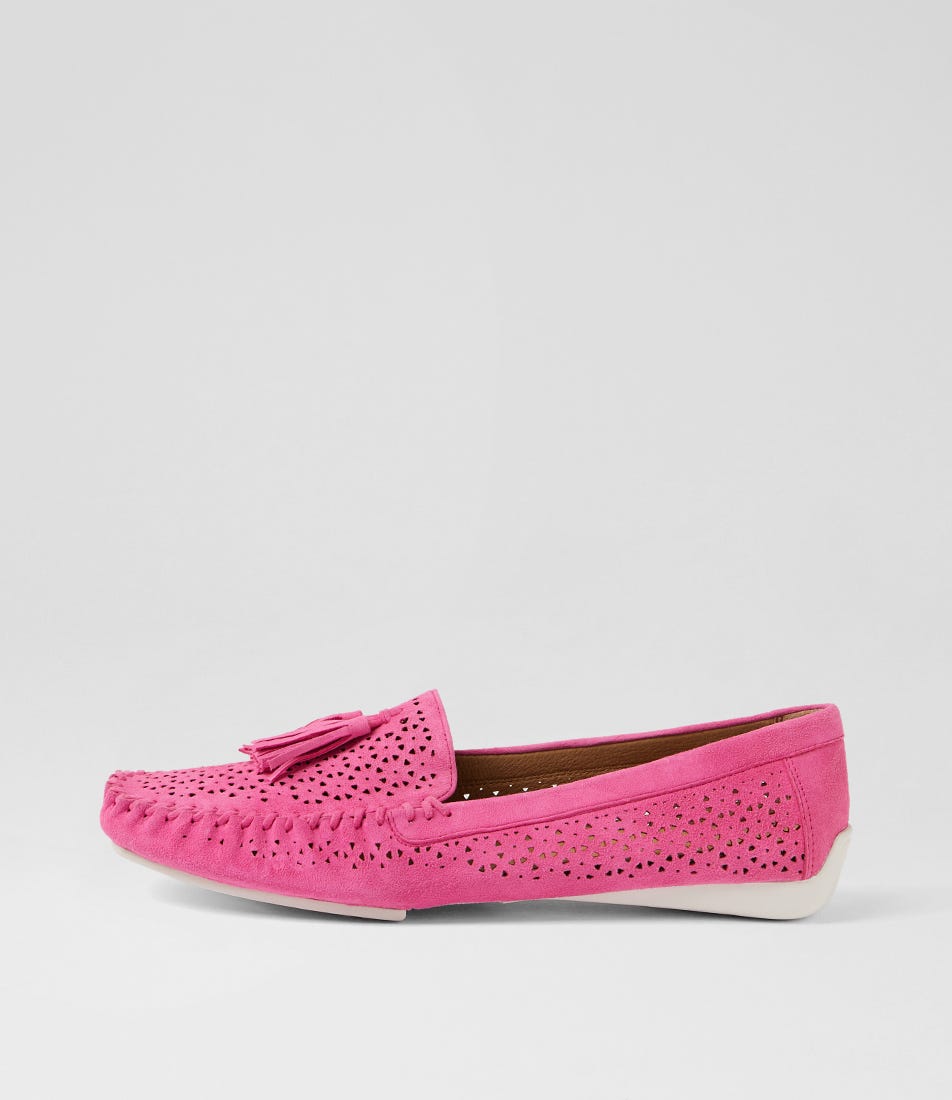 Luma Pink Suede Flat Shoes