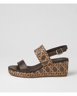 Majera Choc Leather Sandals
