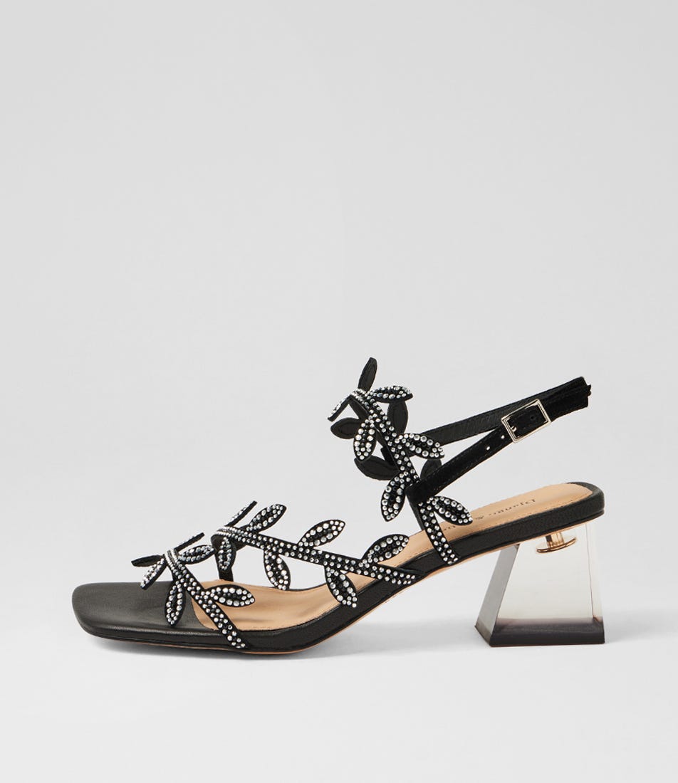 Miran Black Silver Multi Sandals