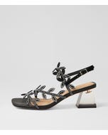 Miran Black Silver Multi Sandals