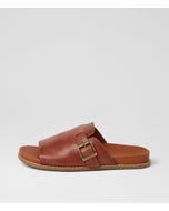 Nagela Walnut Leather Sandals