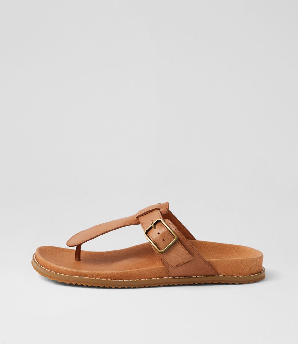 Ninx Tan Leather Sandals