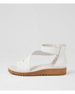 Orfia White Leather Sandals