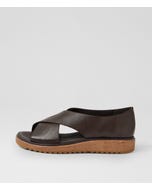 Oula Choc Gum Leather Sandals