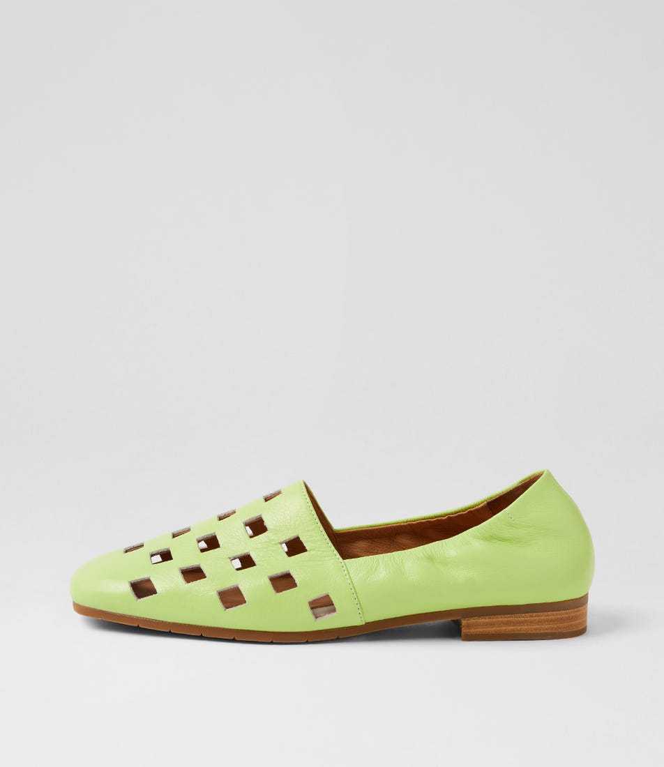 Parvoni Light Citrus Leather Loafers