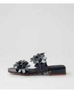 Pamelina Navy Patent Leather Sandals