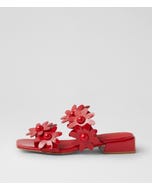 Pamelina Red Patent Leather Sandals
