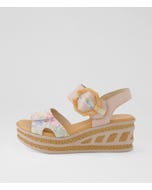 Qali Nude Multi Nubuck Sandals