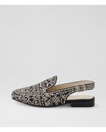 Randies Black Vanilla Multi Slingbacks