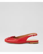 Uriaa Red Leather Slingbacks