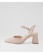 Wellas Nude Leather Heels
