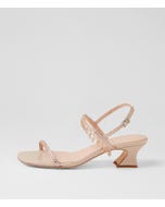Wabi Nude Leather Mix Sandals