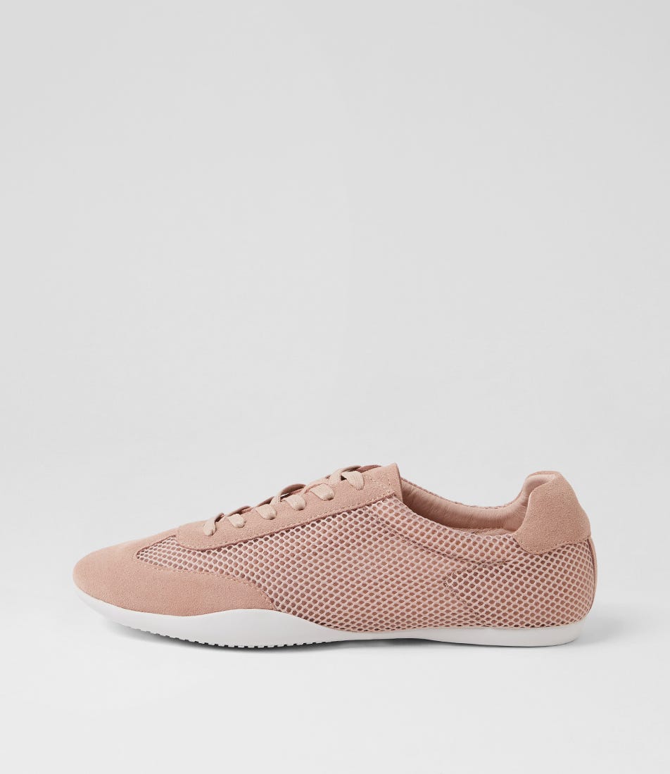 Zasizi Pink Suede Mesh Sneakers