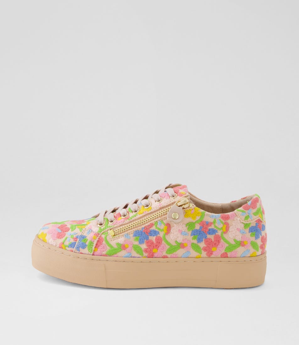 Folla Pink Gelato Fabric Sneakers