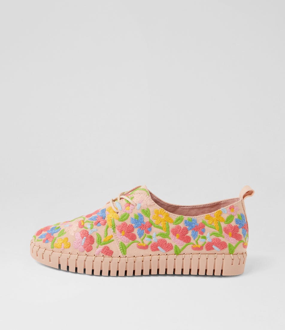 Hydee Pink Gelato Fabric Sneakers