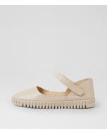 Hough Almond Leather Mary Janes