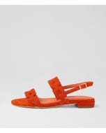 Lyro Orange Suede Sandals