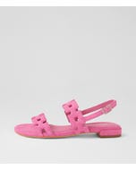Lyro Pink Suede Sandals