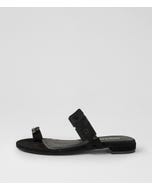 Loverlie Black Suede Sandals