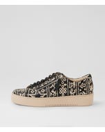 Lishpa Black Vanilla Leather Sneakers