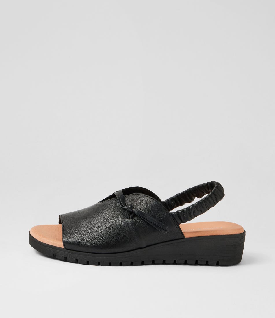 Mikkos Black Leather Sandals