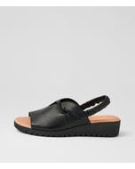 Mikkos Black Leather Sandals