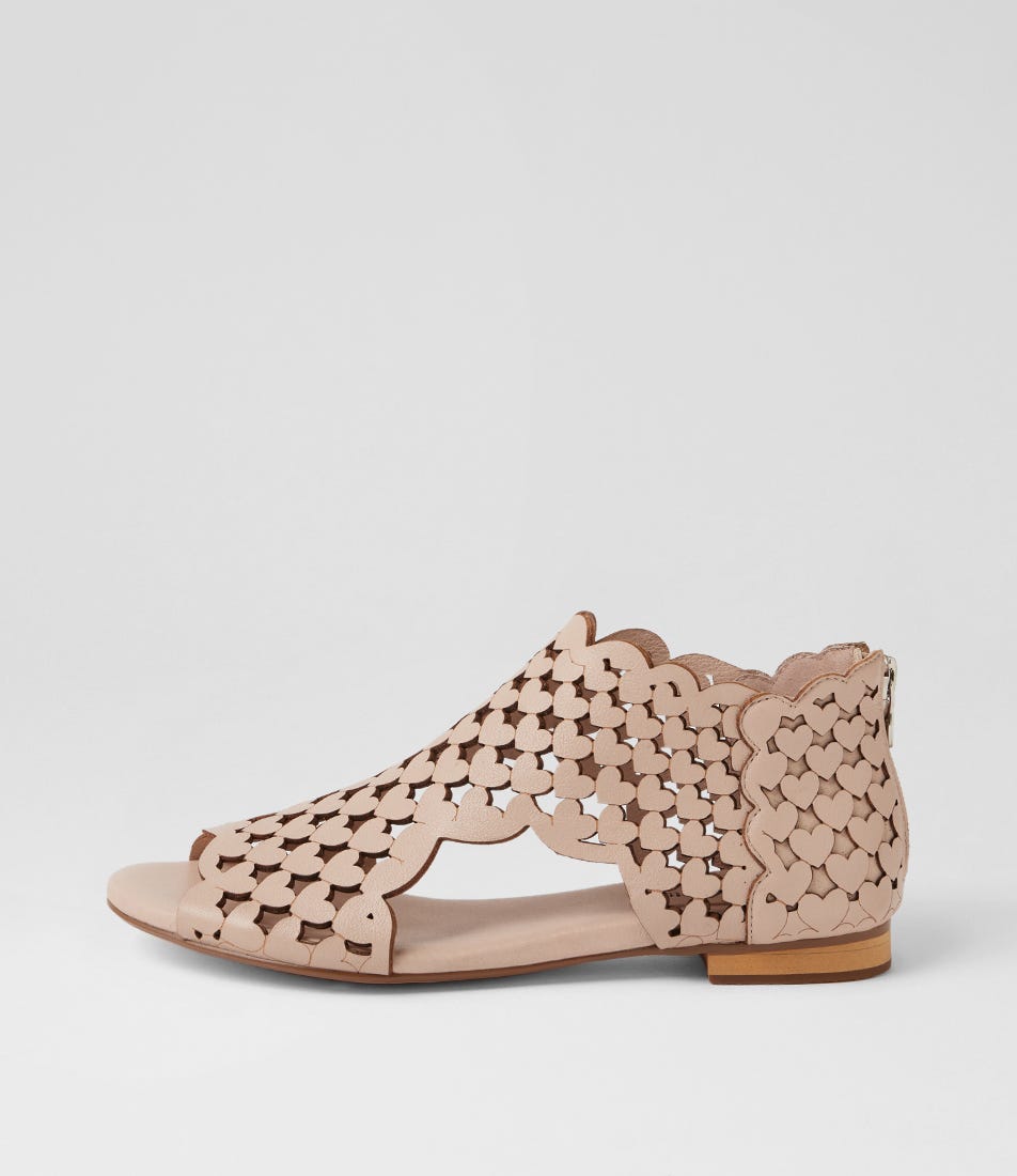 Pincho Nude Leather Strappy Sandals