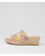 Sharkie Pink Gelato Fabric Sandals