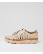 Taletha Almond Champagne Multi Leather Sneakers