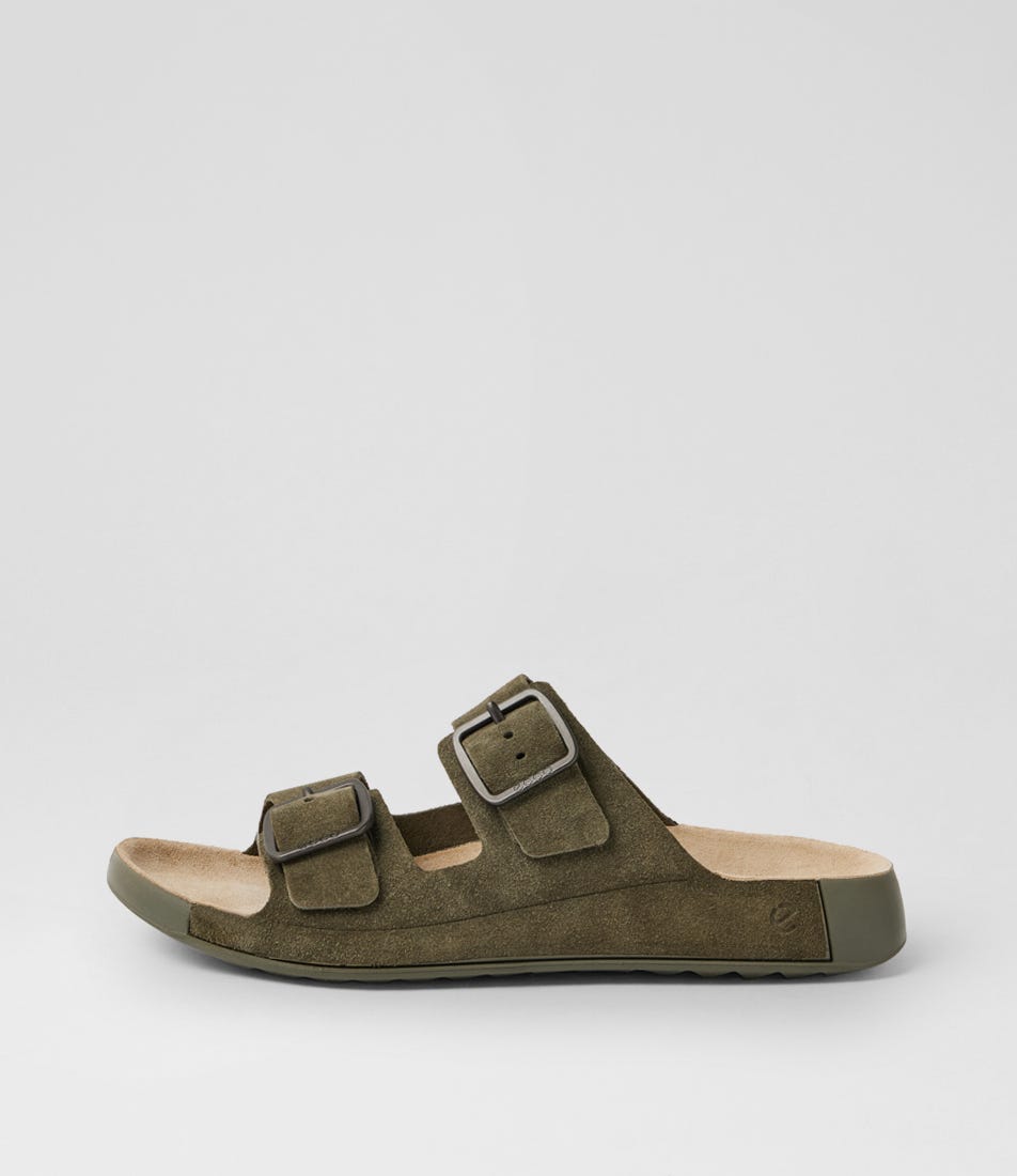 500984 Cozmo M Smokey Olive Nubuck Slides