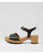 Solche Schwarz Leather Sandals