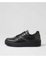 Francy Schwarz Leather Sneakers