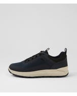 U Spherica 4x4 B Abx A Navy Fabric Lace Up Shoes