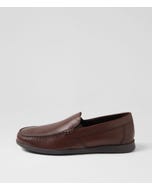 U Sile 2 Fit B Light Brown Leather Flat Shoes