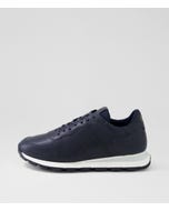 U Spherica Vseries B Navy Leather Sneakers