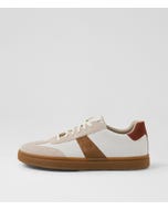 U Baltmoore A White Rust Leather Sneakers
