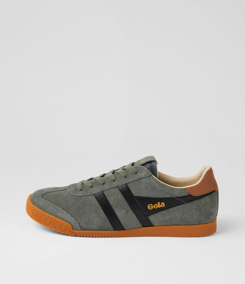 Elan M Conifer Black Umber Suede Lace Up Sneakers