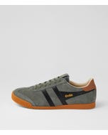 Elan M Conifer Black Umber Suede Lace Up Sneakers