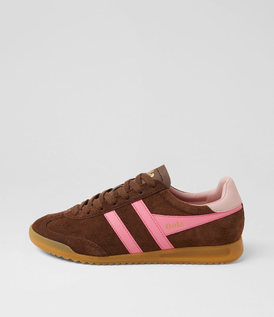 Torpedo W Brown Pink Suede Sneakers