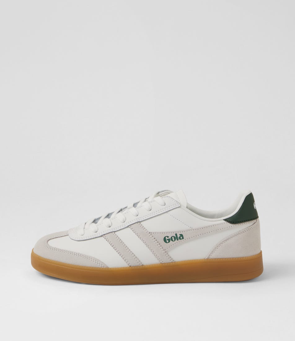 Viper M White Evergreen Leather Lace Ups