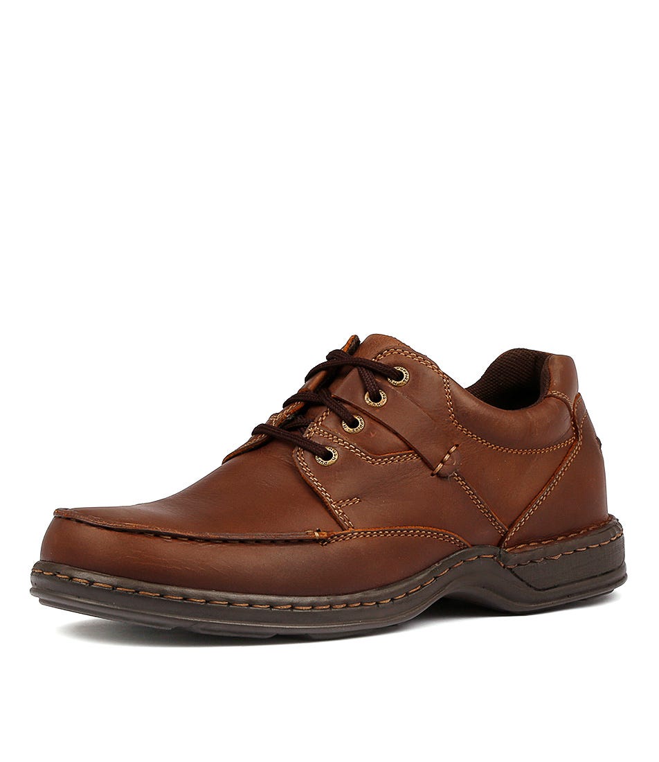 Randall Ii Brown Leather by Hush Puppies display picture 1